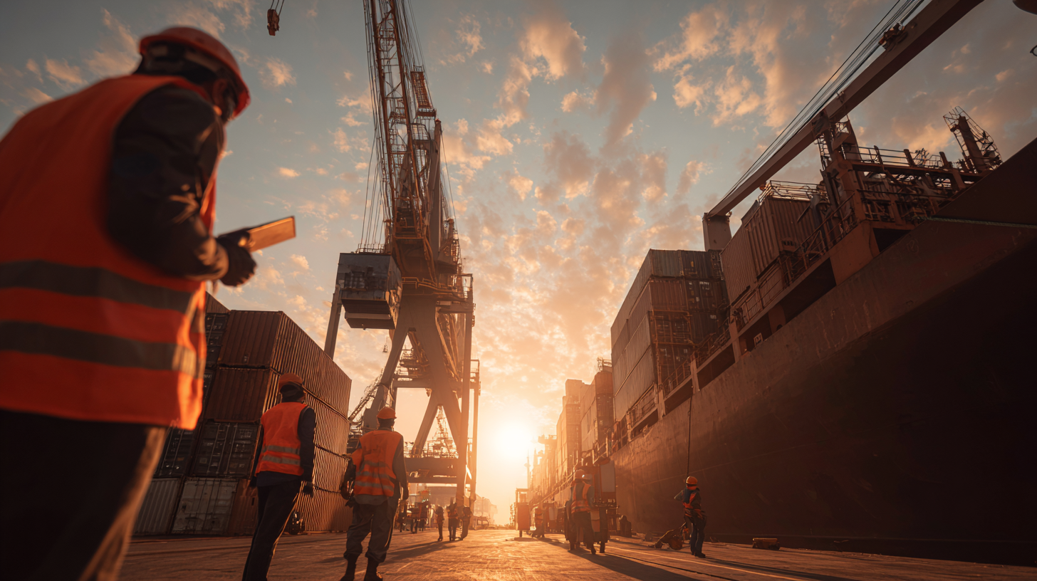 Port & Harbour Agency Services - African port scene at sunset